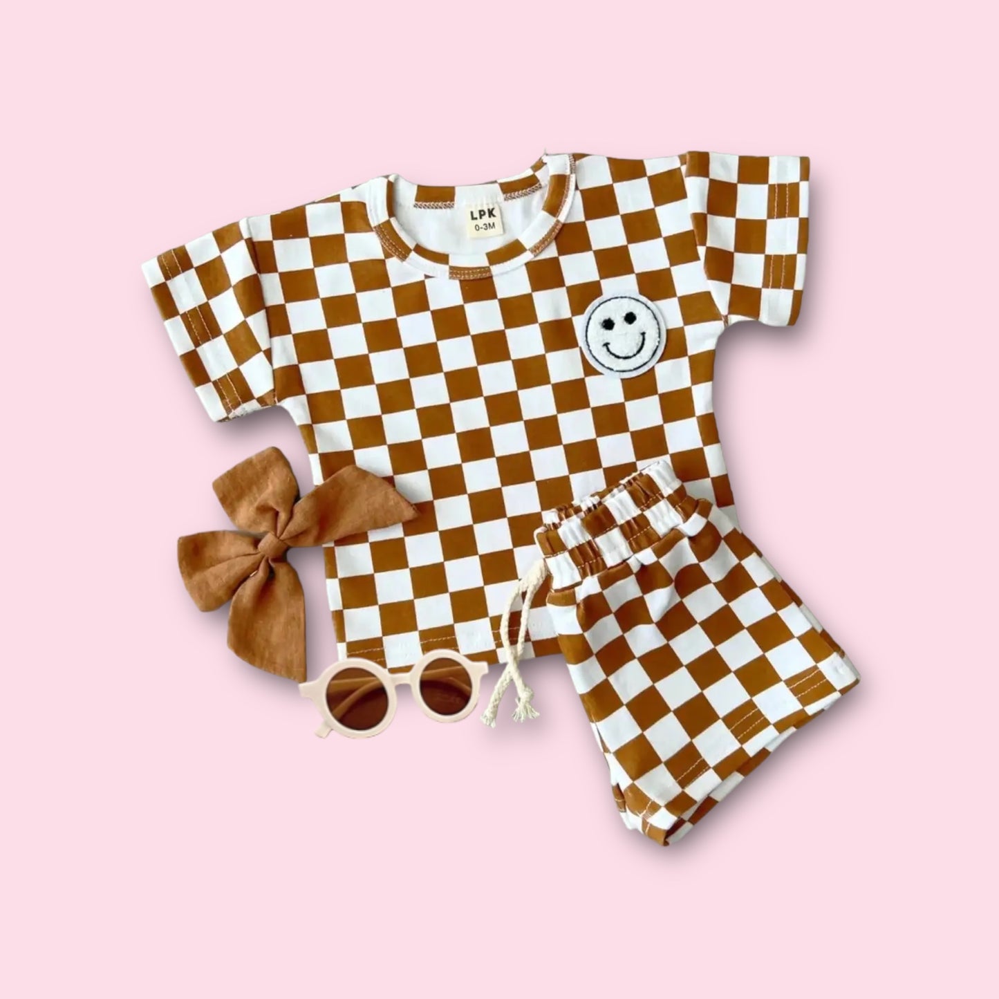 Checkered Smiley Set
